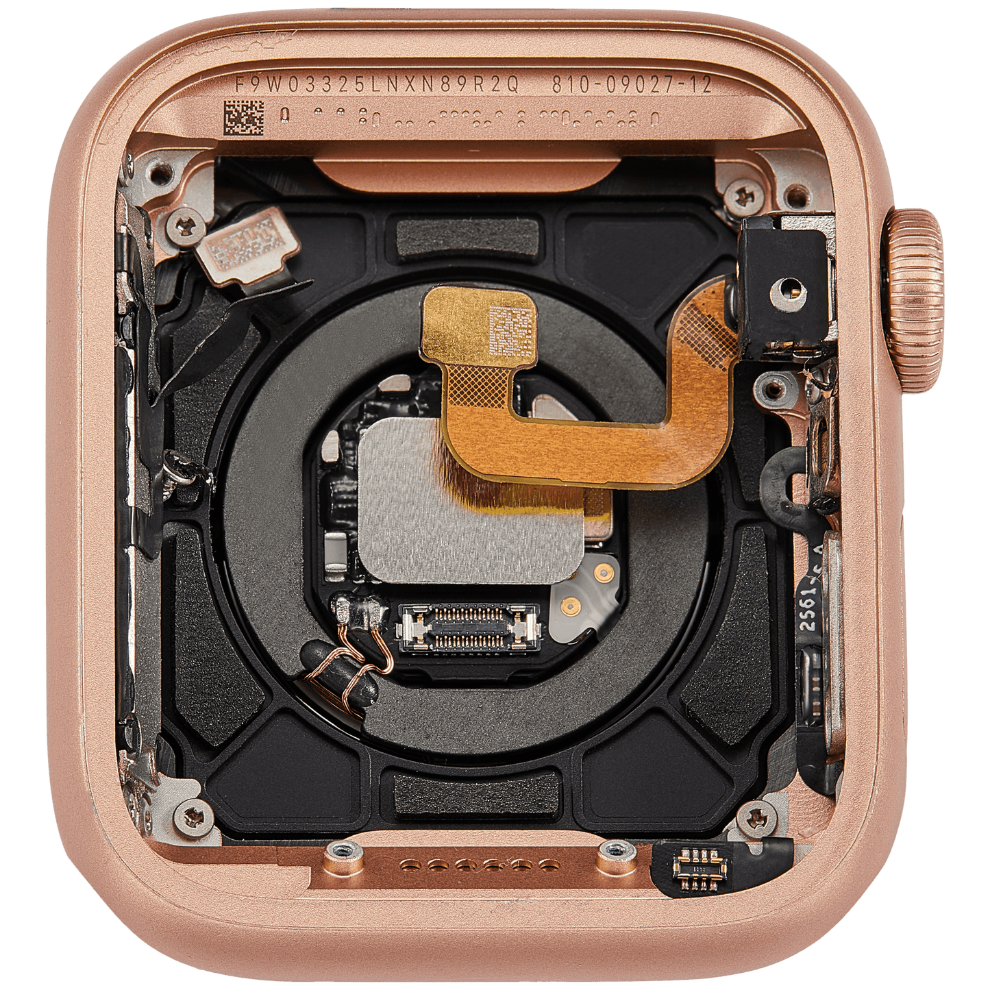 Housing Assembly Compatible For Watch Series 6 (40MM) (Used OEM Pull: Grade A) (GPS Version) (Aluminum / Rose Gold)