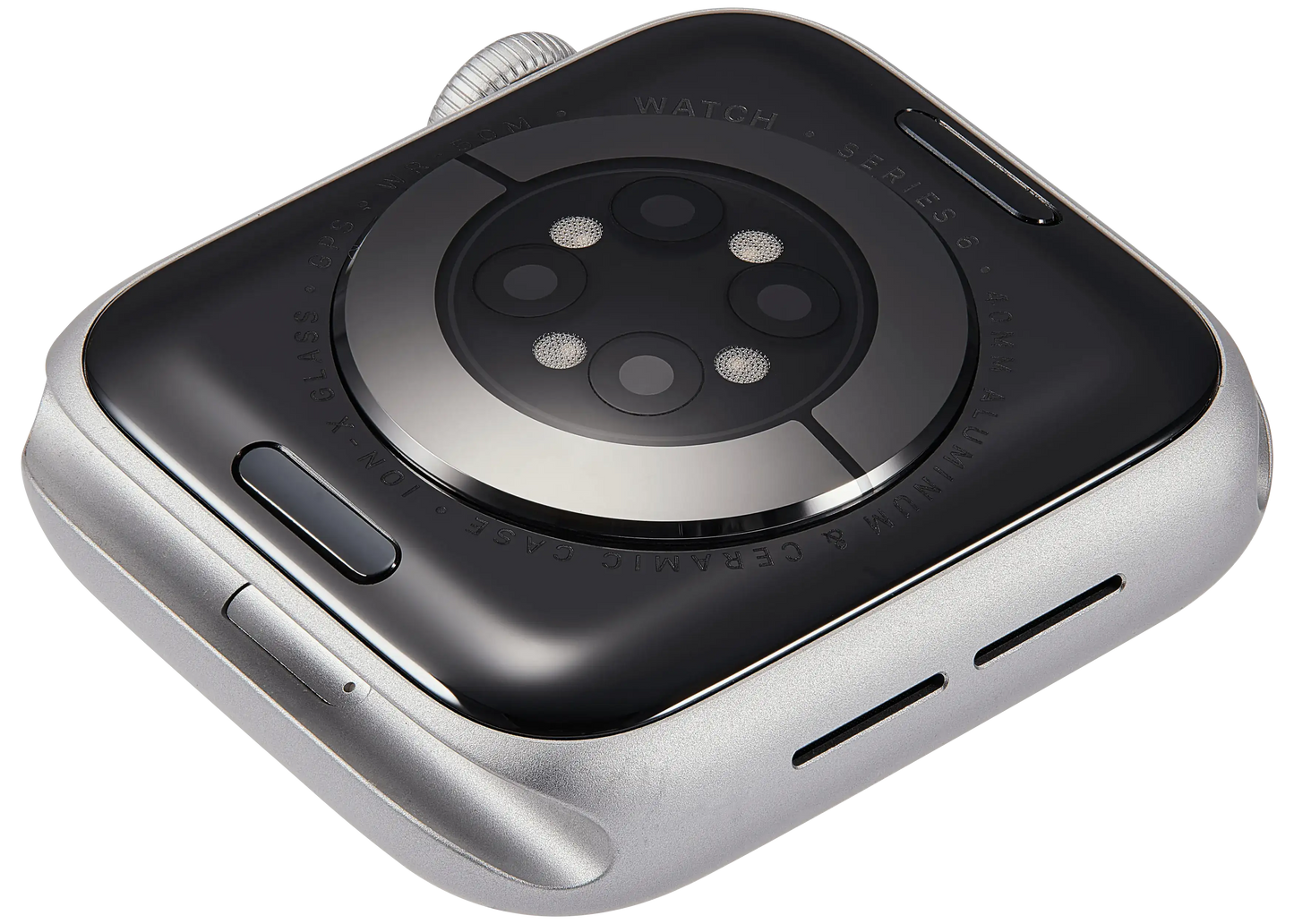 Housing Assembly Compatible For Watch Series 6 (40MM) (Used OEM Pull: Grade A) (GPS Version) (Aluminum / Silver)