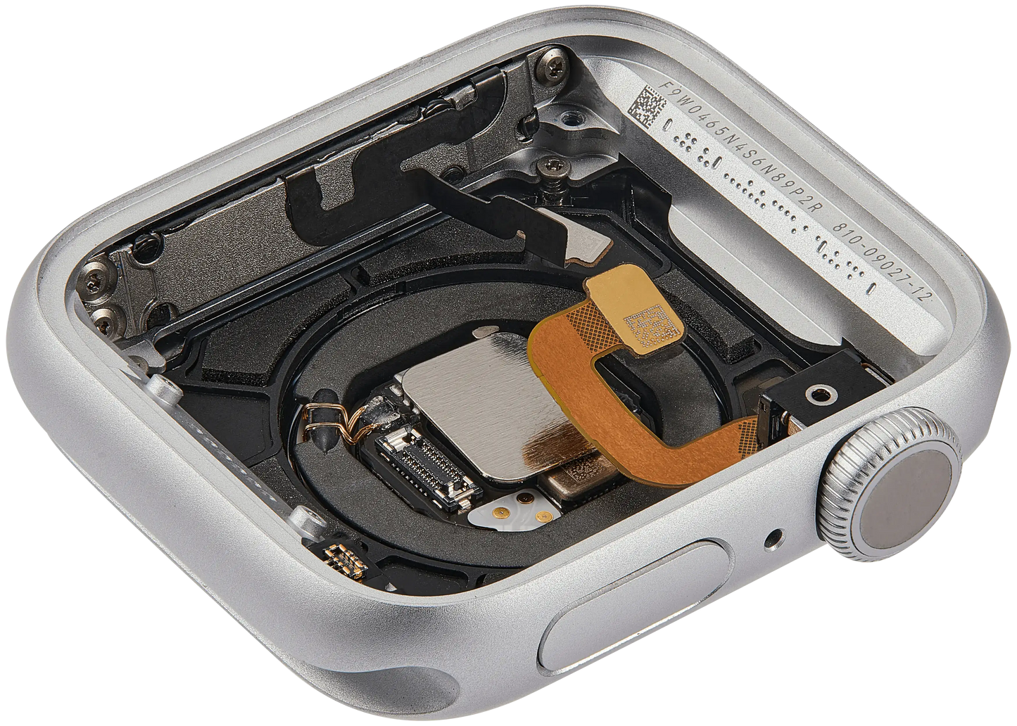 Housing Assembly Compatible For Watch Series 6 (40MM) (Used OEM Pull: Grade A) (GPS Version) (Aluminum / Silver)