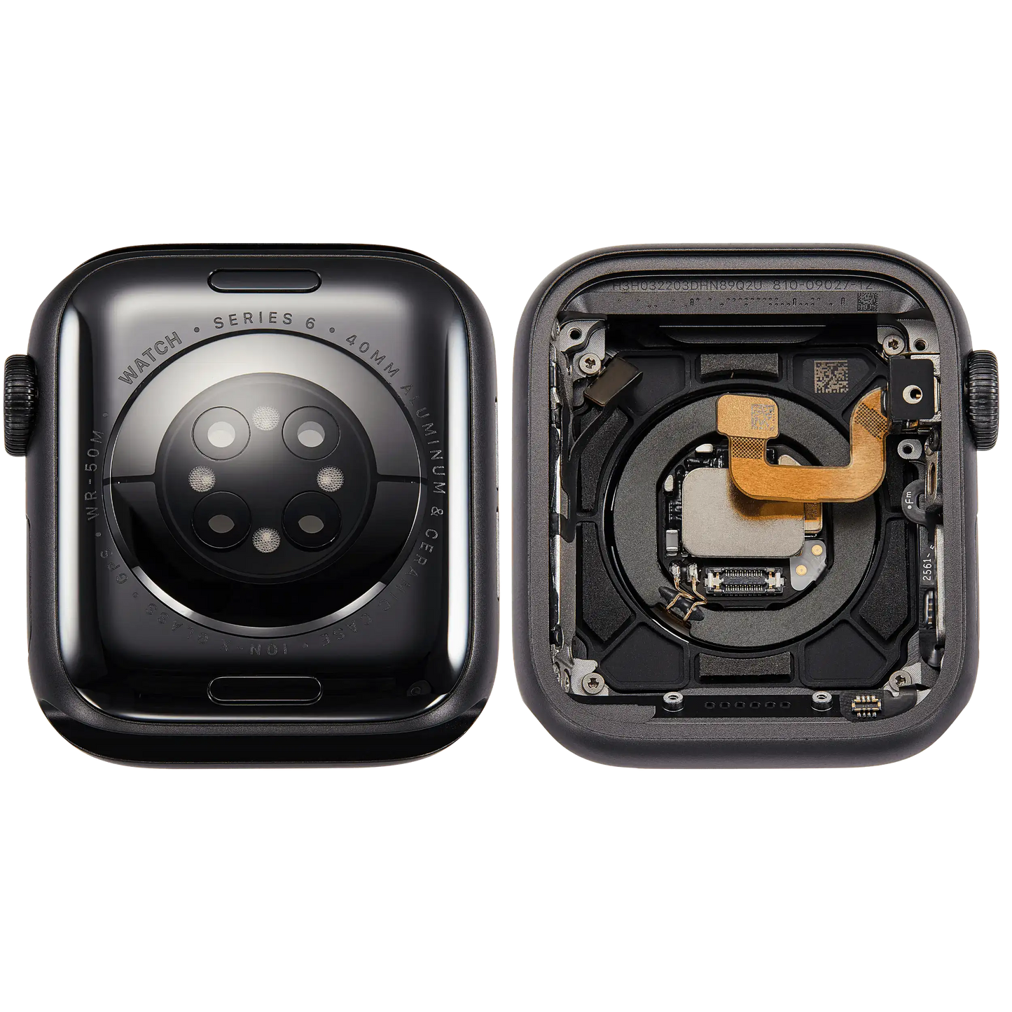 Housing Assembly Compatible For Watch Series 6 (40MM) (Used OEM Pull: Grade A) (GPS Version) (Aluminum / Space Black)