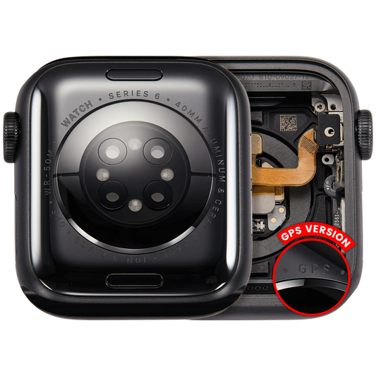 Housing Assembly Compatible For Watch Series 6 (40MM) (Used OEM Pull: Grade A) (GPS Version) (Aluminum / Space Black)