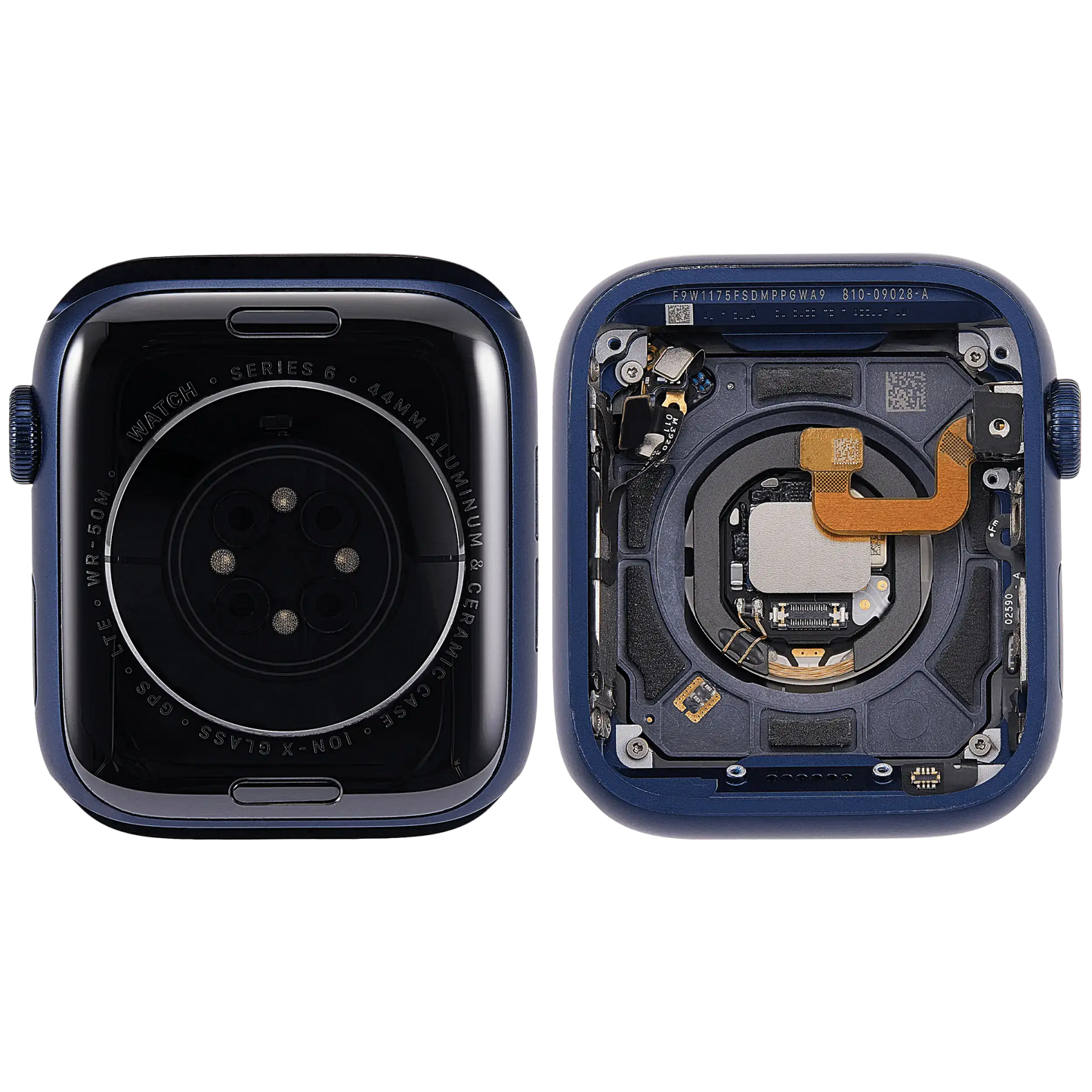 Housing Assembly Compatible For Watch Series 6 (44MM) (Used OEM Pull: Grade A) (Cellular Version) (Aluminum / Blue)