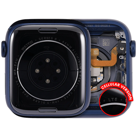 Housing Assembly Compatible For Watch Series 6 (44MM) (Used OEM Pull: Grade A) (Cellular Version) (Aluminum / Blue)