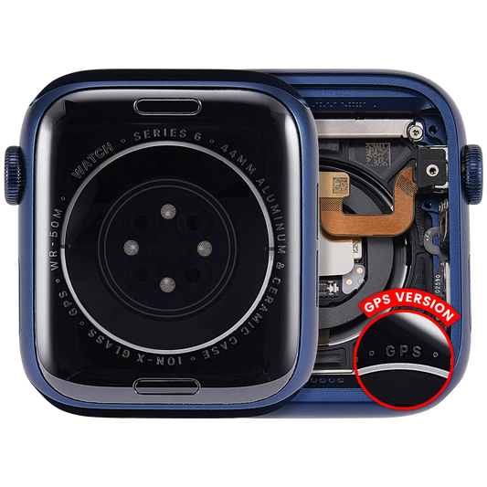 Housing Assembly Compatible For Watch Series 6 (44MM) (Used OEM Pull: Grade A) (GPS Version) (Aluminum / Blue)