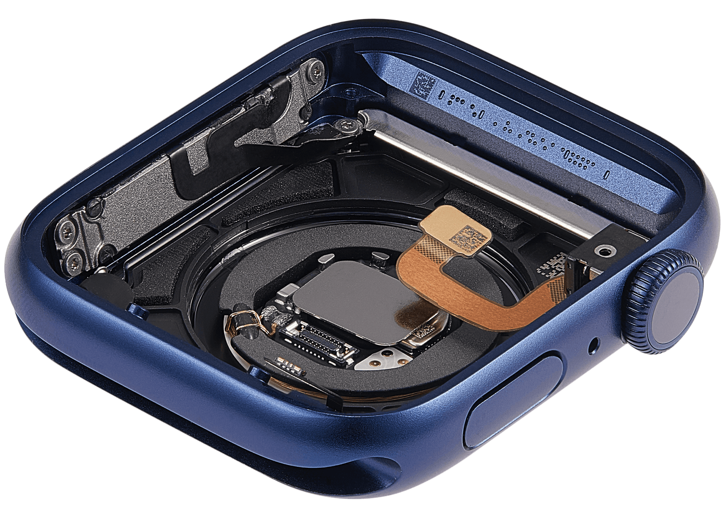 Housing Assembly Compatible For Watch Series 6 (44MM) (Used OEM Pull: Grade A) (GPS Version) (Aluminum / Blue)