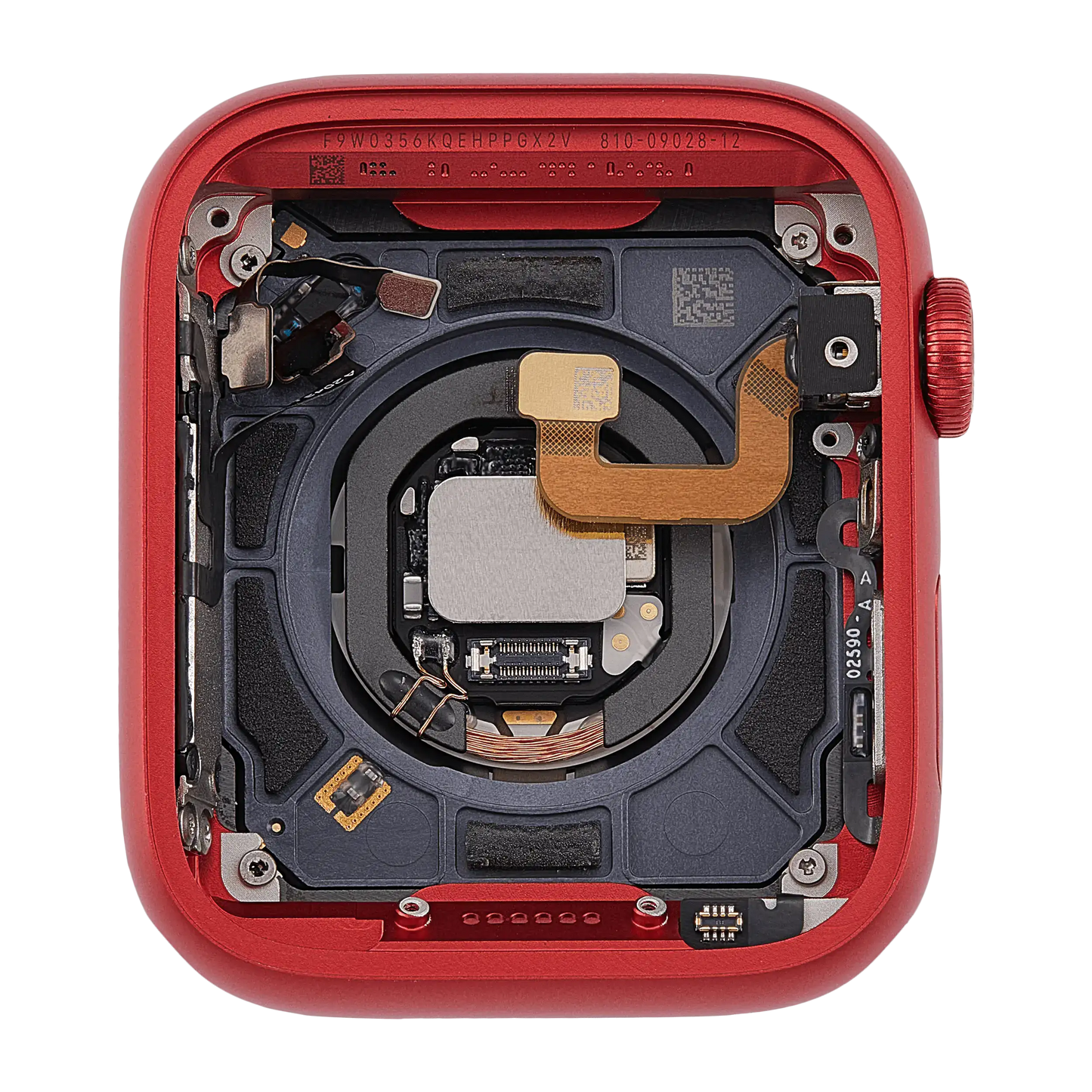 Housing Assembly Compatible For Watch Series 6 (44MM) (Used OEM Pull: Grade A) (Cellular Version) (Aluminum / Red)