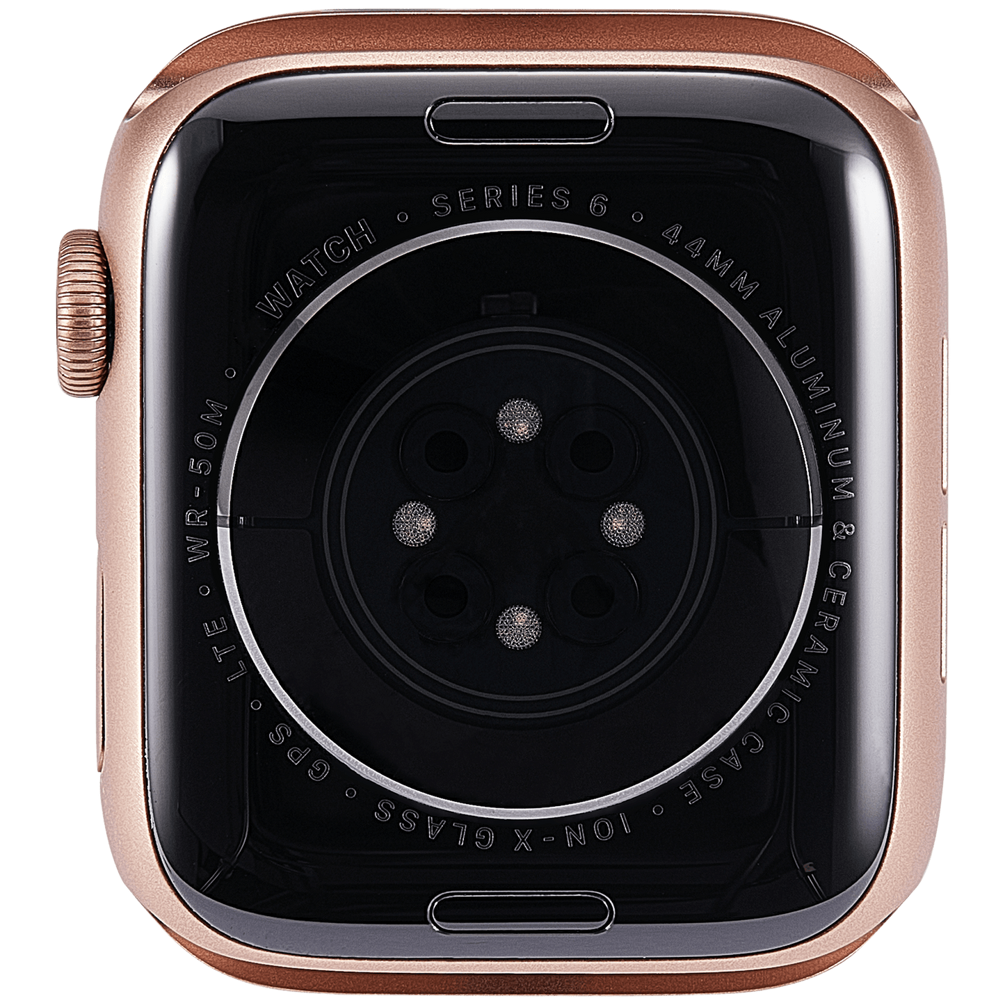 Housing Assembly Compatible For Watch Series 6 (44MM) (Used OEM Pull: Grade A) (Cellular Version) (Aluminum / Rose Gold)