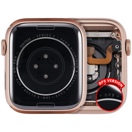 Housing Assembly Compatible For Watch Series 6 (44MM) (Used OEM Pull: Grade A) (GPS Version) (Aluminum / Rose Gold)