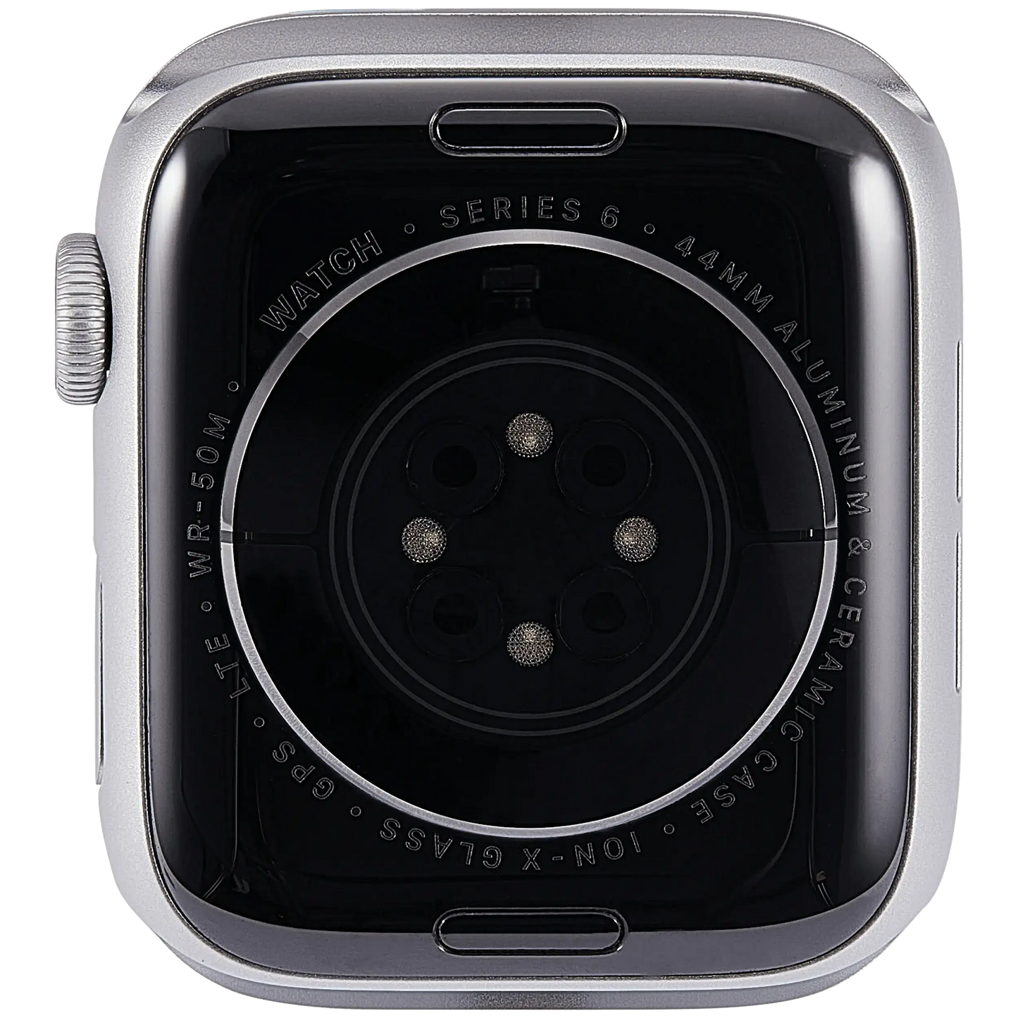 Housing Assembly Compatible For Watch Series 6 (44MM) (Used OEM Pull: Grade A) (Cellular Version) (Aluminum / Silver)