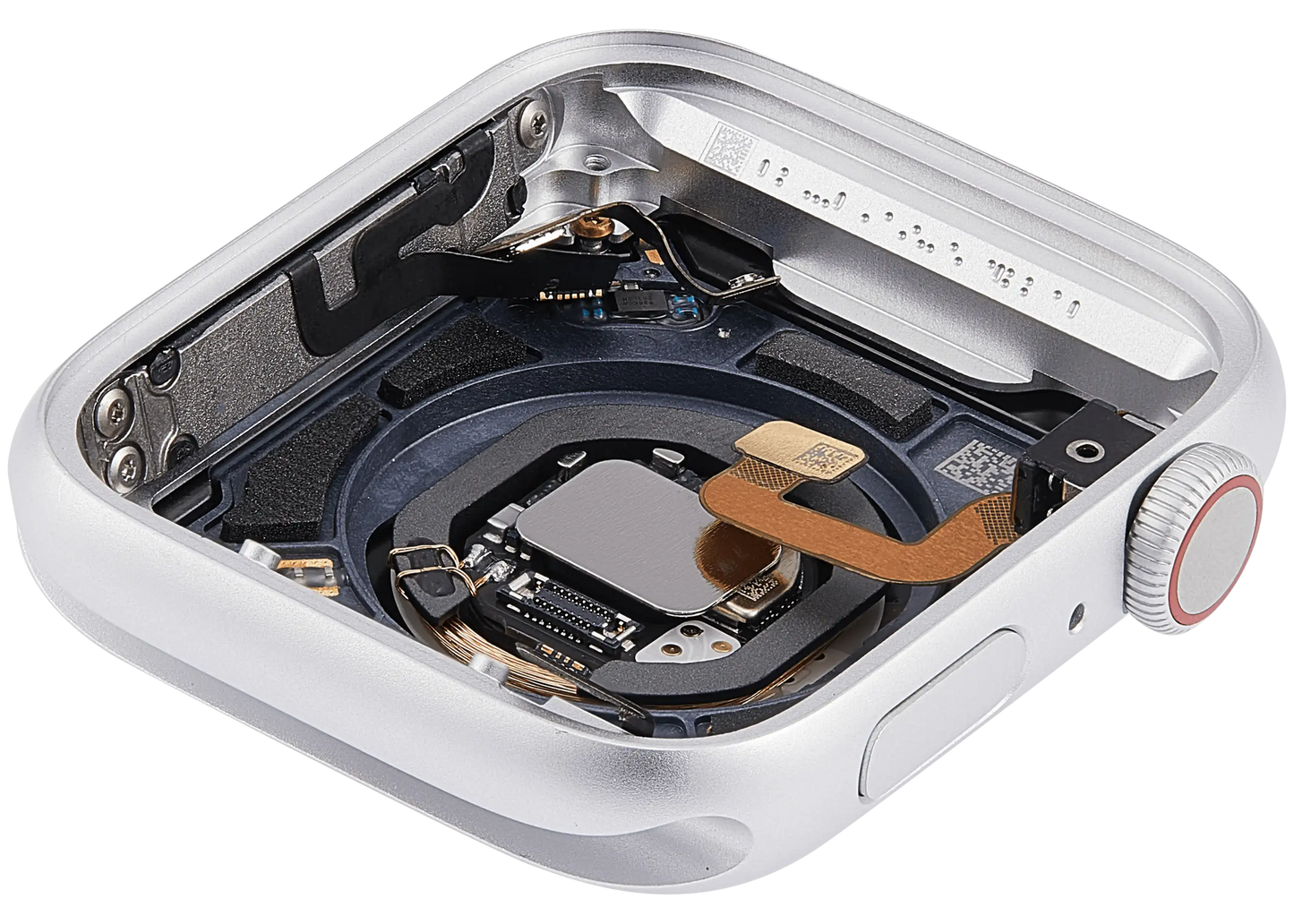 Housing Assembly Compatible For Watch Series 6 (44MM) (Used OEM Pull: Grade A) (Cellular Version) (Aluminum / Silver)