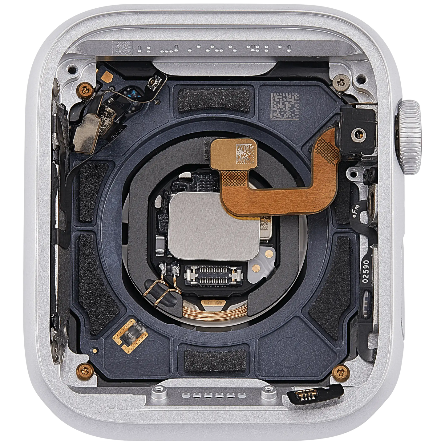 Housing Assembly Compatible For Watch Series 6 (44MM) (Used OEM Pull: Grade A) (Cellular Version) (Aluminum / Silver)