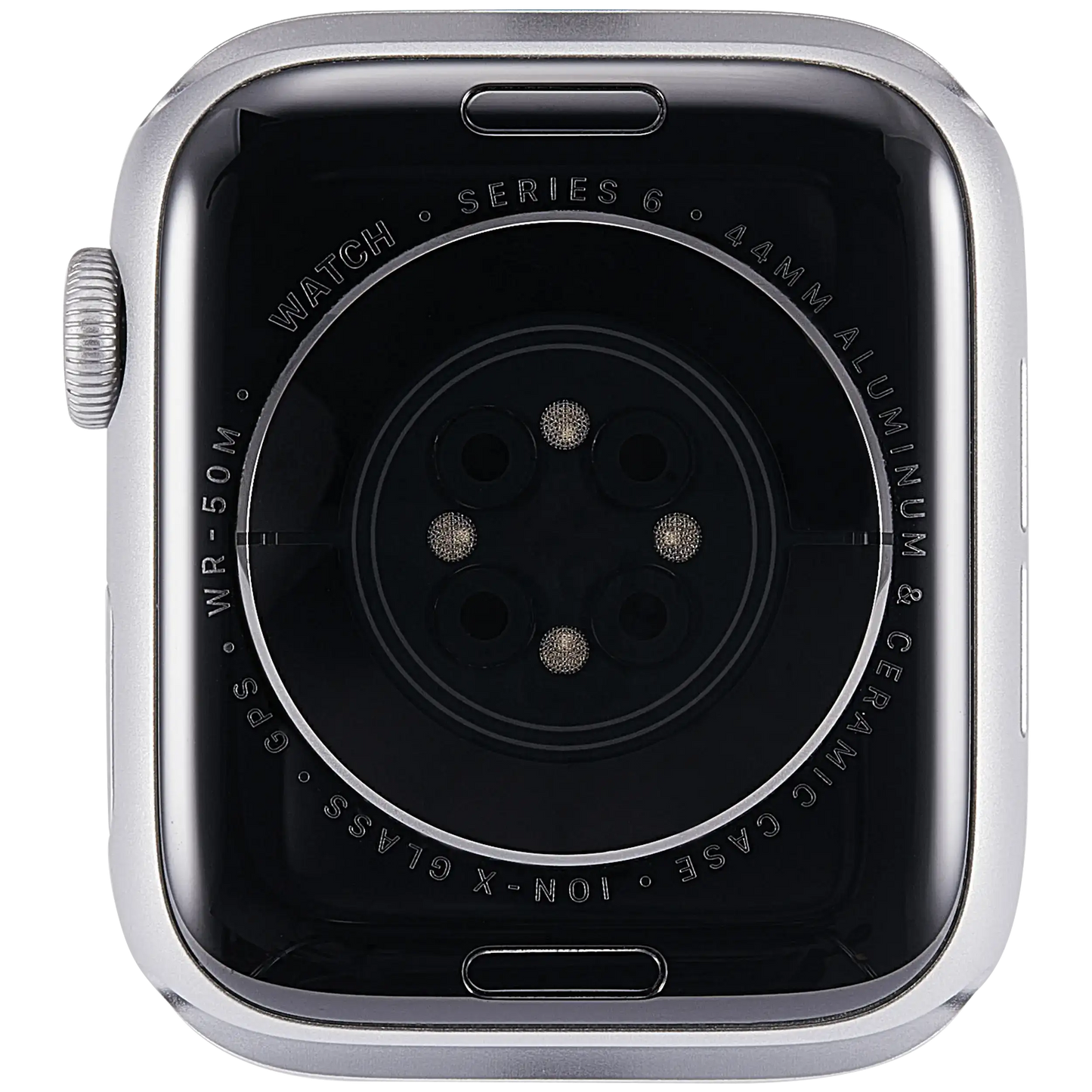 Housing Assembly Compatible For Watch Series 6 (44MM) (Used OEM Pull: Grade A) (GPS Version) (Aluminum / Silver)