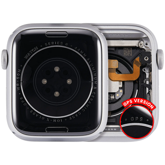 Housing Assembly Compatible For Watch Series 6 (44MM) (Used OEM Pull: Grade A) (GPS Version) (Aluminum / Silver)