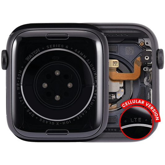 Housing Assembly Compatible For Watch Series 6 (44MM) (Used OEM Pull: Grade A) (Cellular Version) (Aluminum / Space Black)