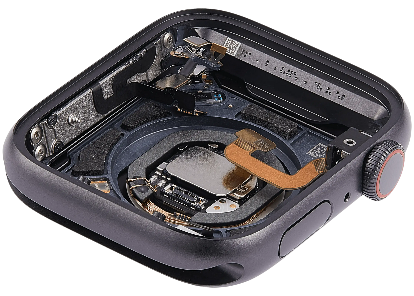Housing Assembly Compatible For Watch Series 6 (44MM) (Used OEM Pull: Grade A) (Cellular Version) (Aluminum / Space Black)