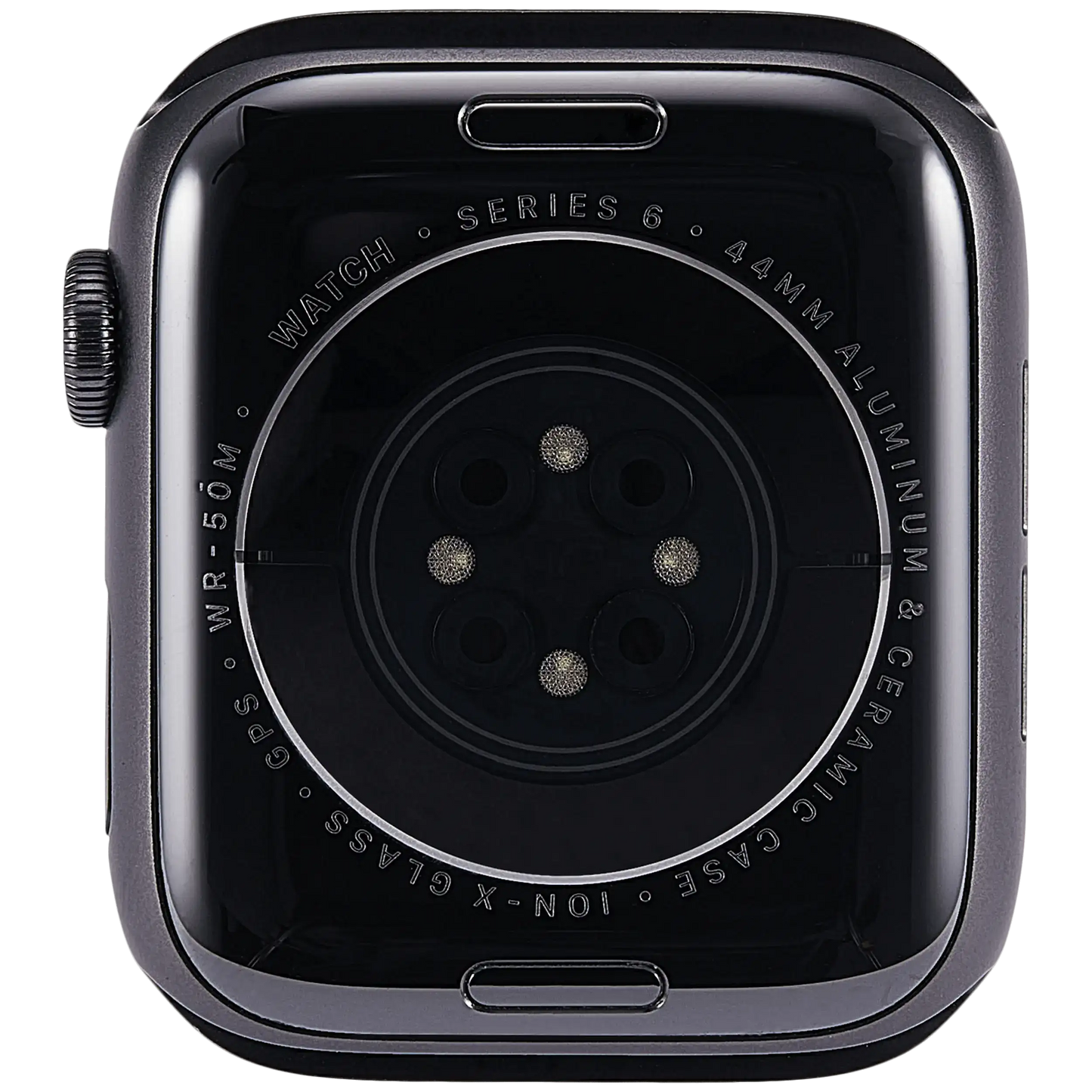 Housing Assembly Compatible For Watch Series 6 (44MM) (Used OEM Pull: Grade A) (GPS Version) (Aluminum / Space Black)