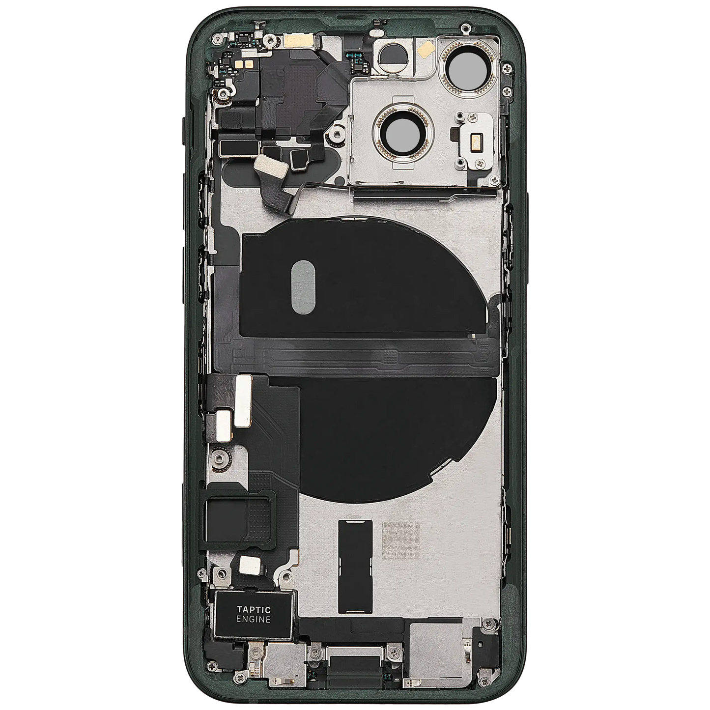 Back Housing W/ Charging Port Flex & Small Parts For iPhone 13 Mini (EU / Global Version) (Used OEM Pull: Grade A) (Green)