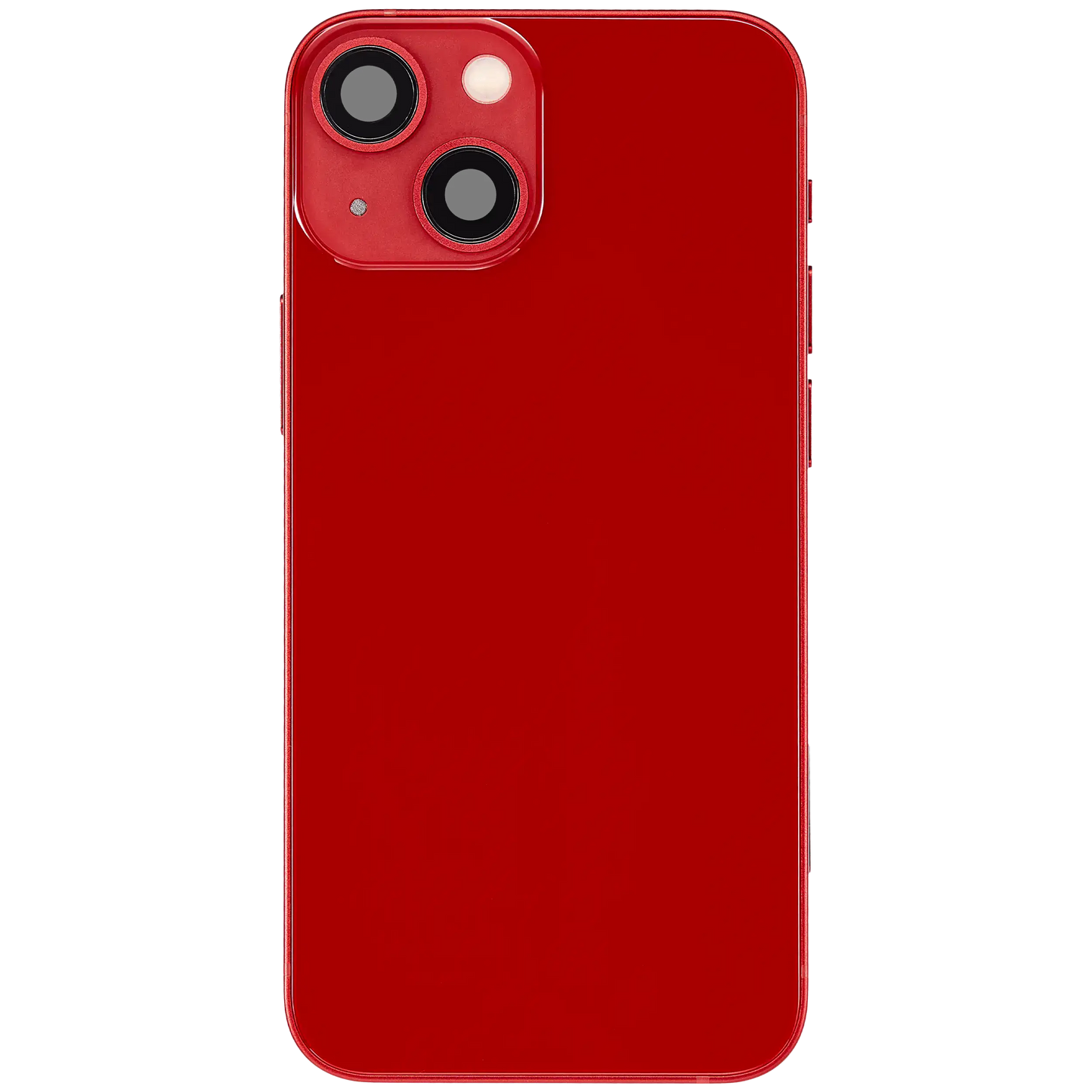Back Housing W/ Charging Port Flex & Small Parts For iPhone 13 Mini (EU / Global Version) (Used OEM Pull: Grade A) (Red)
