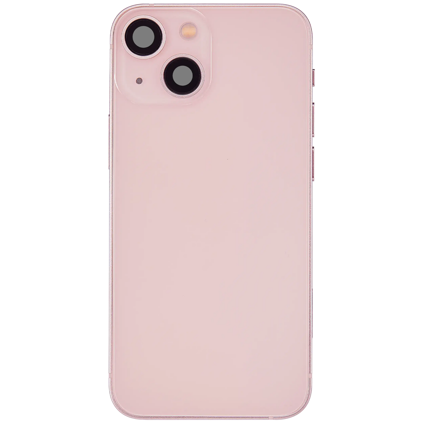 Back Housing W/ Charging Port Flex & Small Parts For iPhone 13 Mini (US Version) (Used OEM Pull: Grade A) (Pink)