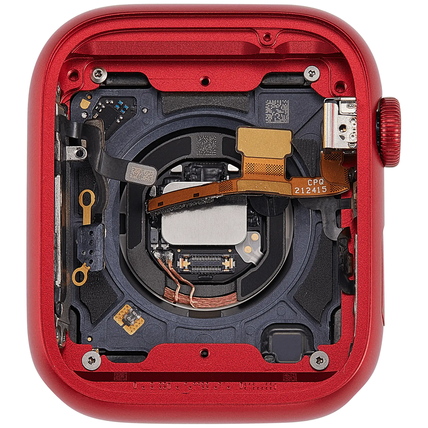 Housing Assembly Compatible For Watch Series 9 (45MM) (Used OEM Pull: Grade A) (Cellular Version) (Aluminum / Red)