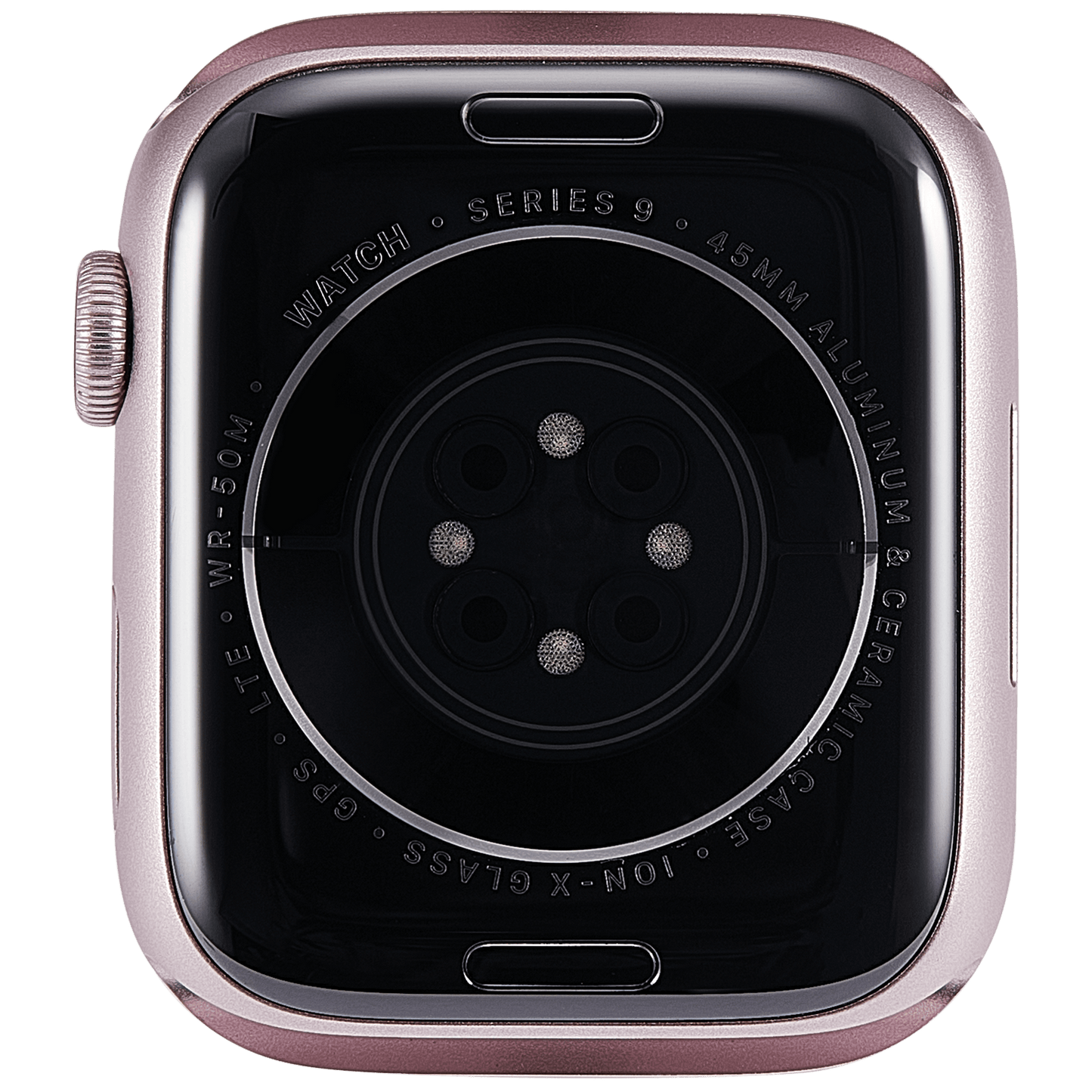 Housing Assembly Compatible For Watch Series 9 (45MM) (Used OEM Pull: Grade A) (Cellular Version) (Aluminum / Pink)