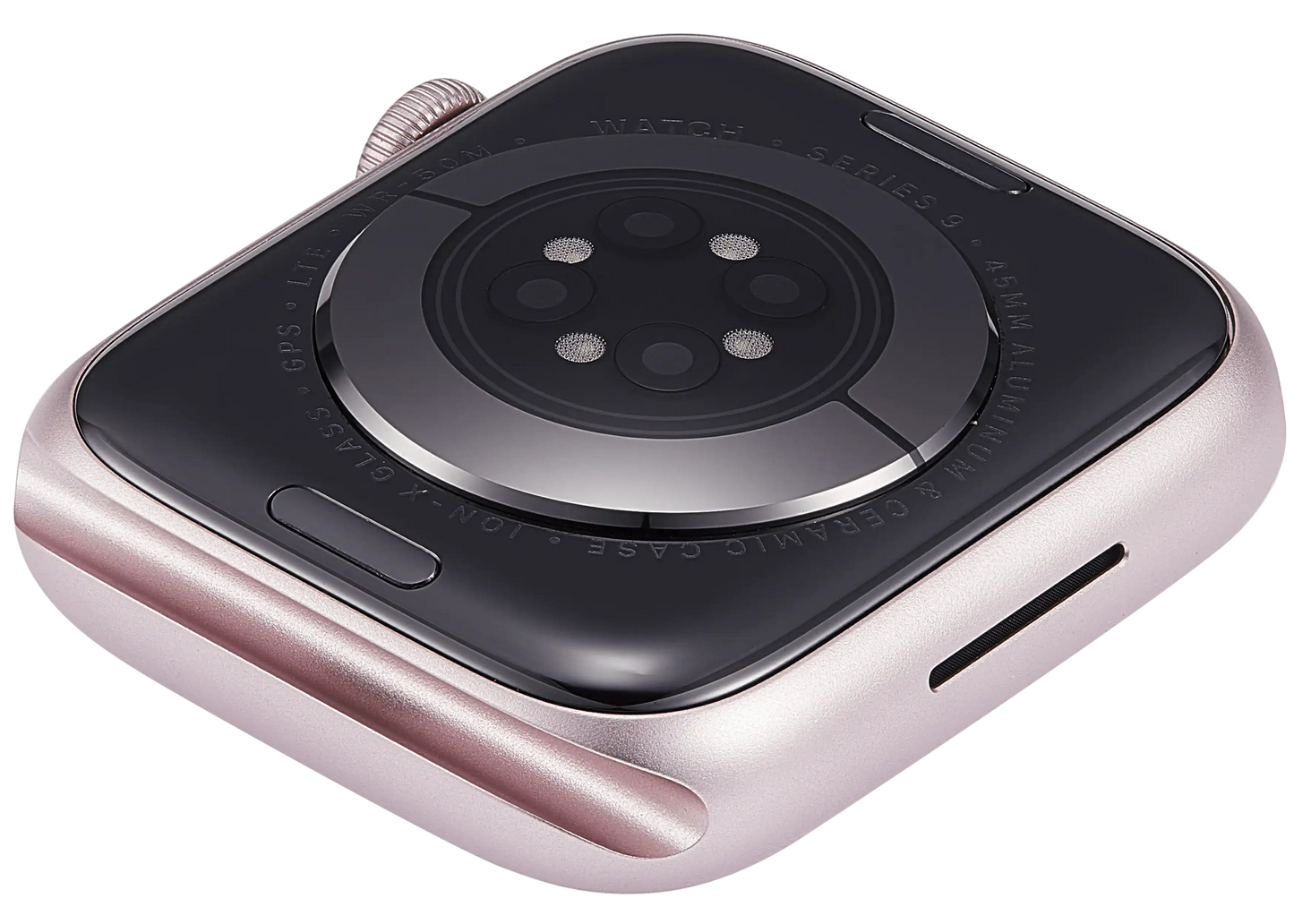 Housing Assembly Compatible For Watch Series 9 (45MM) (Used OEM Pull: Grade A) (Cellular Version) (Aluminum / Pink)