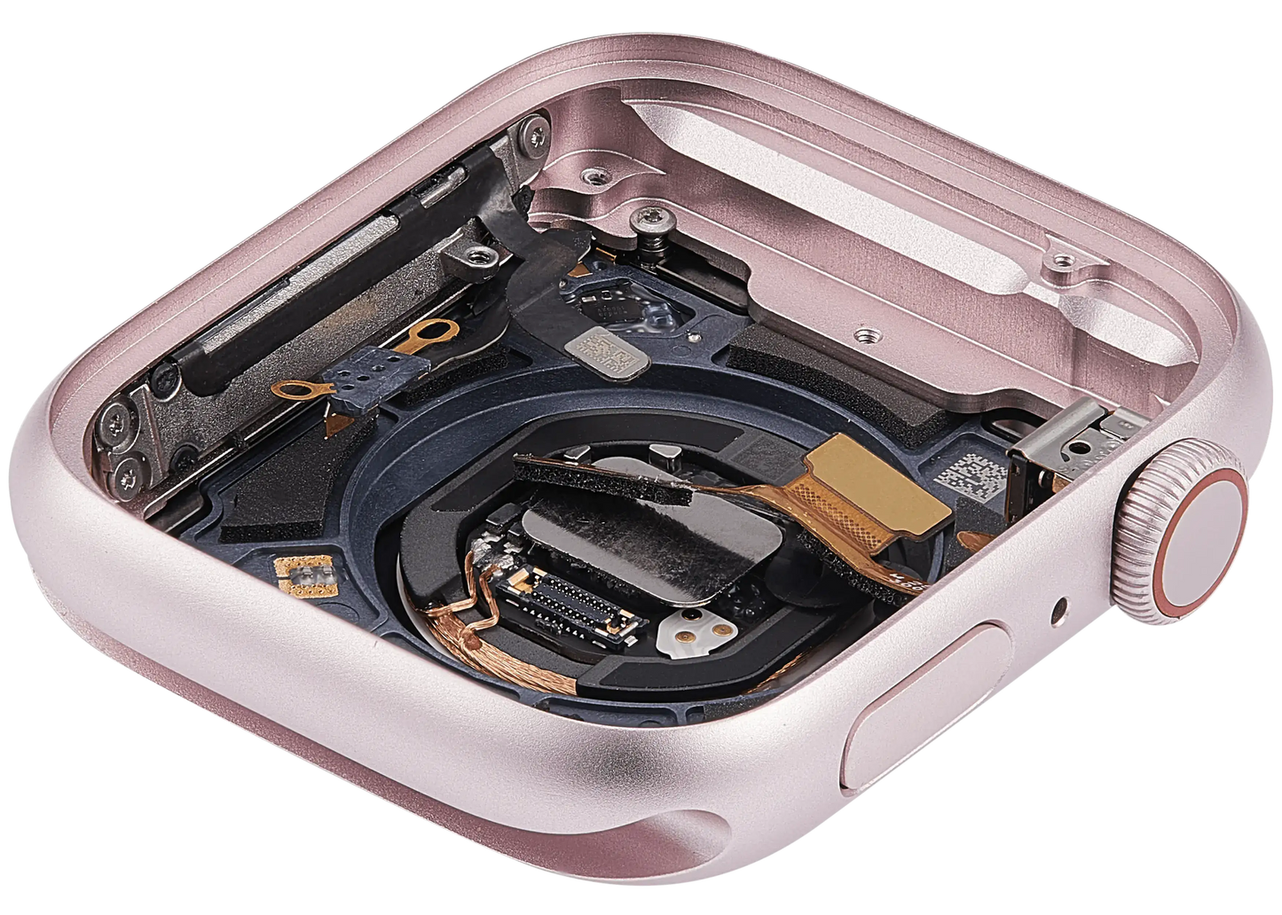Housing Assembly Compatible For Watch Series 9 (45MM) (Used OEM Pull: Grade A) (Cellular Version) (Aluminum / Pink)