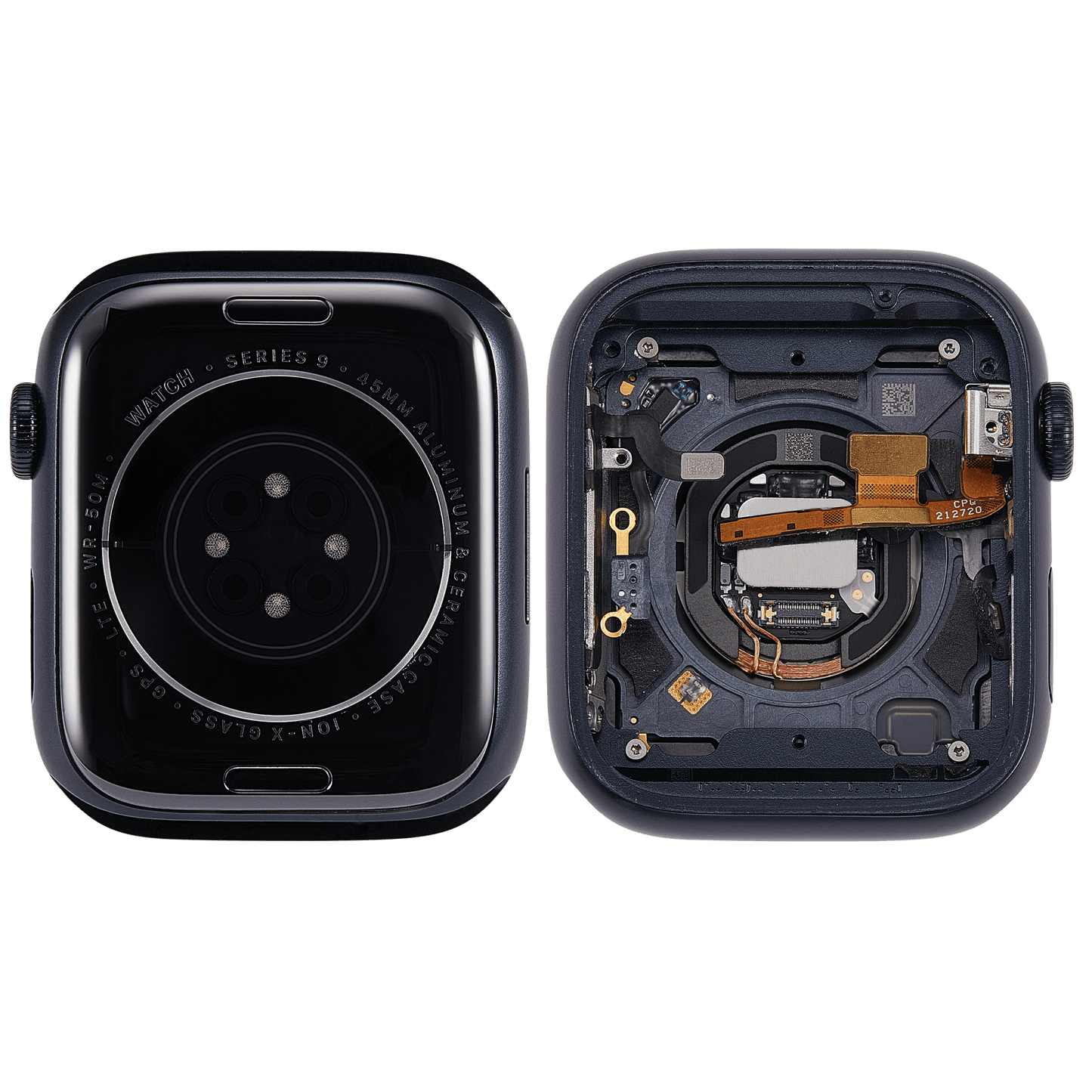 Housing Assembly Compatible For Watch Series 9 (45MM) (Used OEM Pull: Grade A) (Cellular Version) (Aluminum / Midnight)