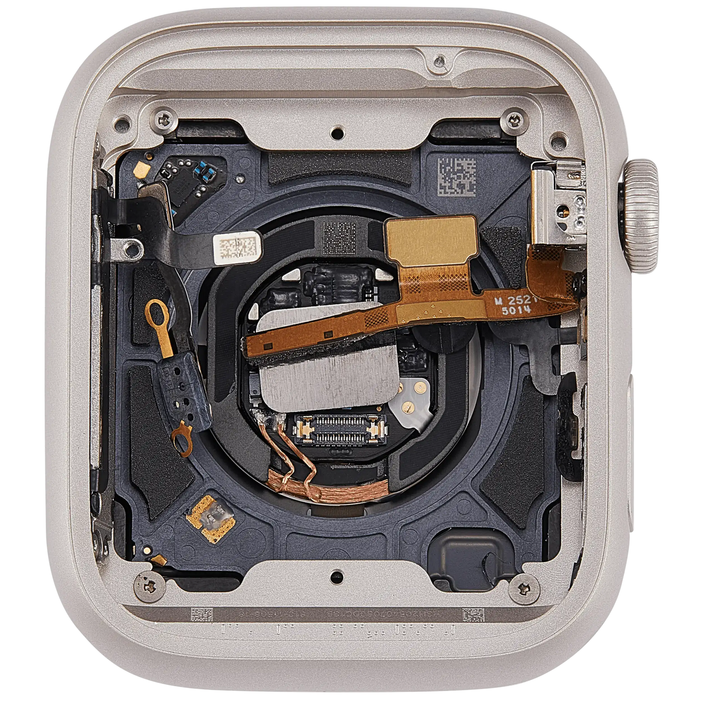 Housing Assembly Compatible For Watch Series 9 (45MM) (Used OEM Pull: Grade A) (Cellular Version) (Aluminum / Starlight)