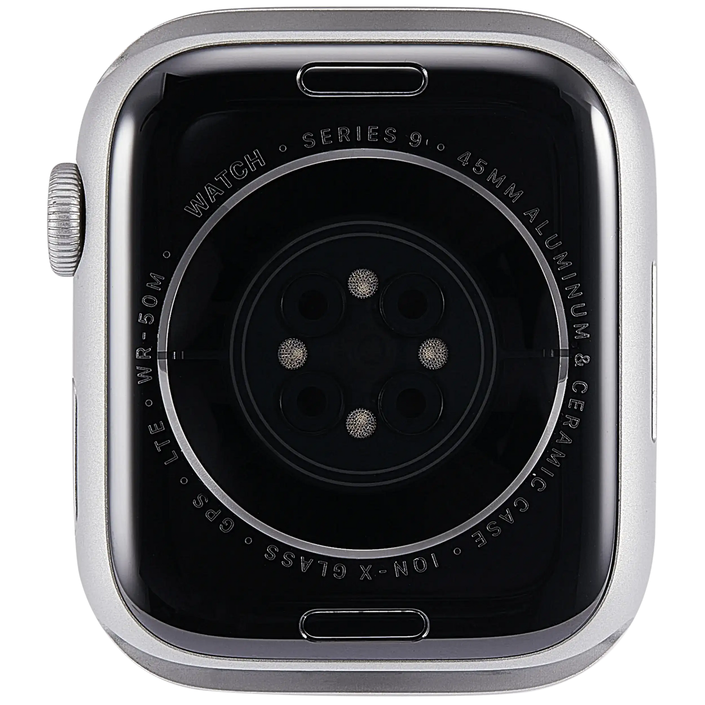 Housing Assembly Compatible For Watch Series 9 (45MM) (Used OEM Pull: Grade A) (Cellular Version) (Aluminum / Silver)