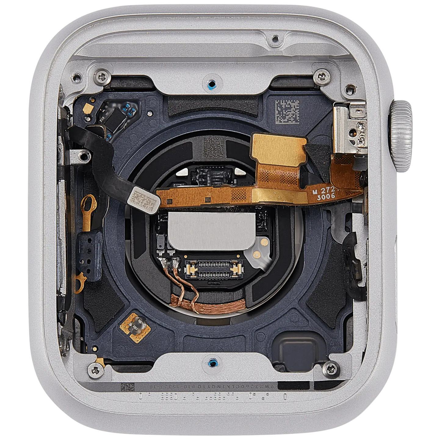 Housing Assembly Compatible For Watch Series 9 (45MM) (Used OEM Pull: Grade A) (Cellular Version) (Aluminum / Silver)