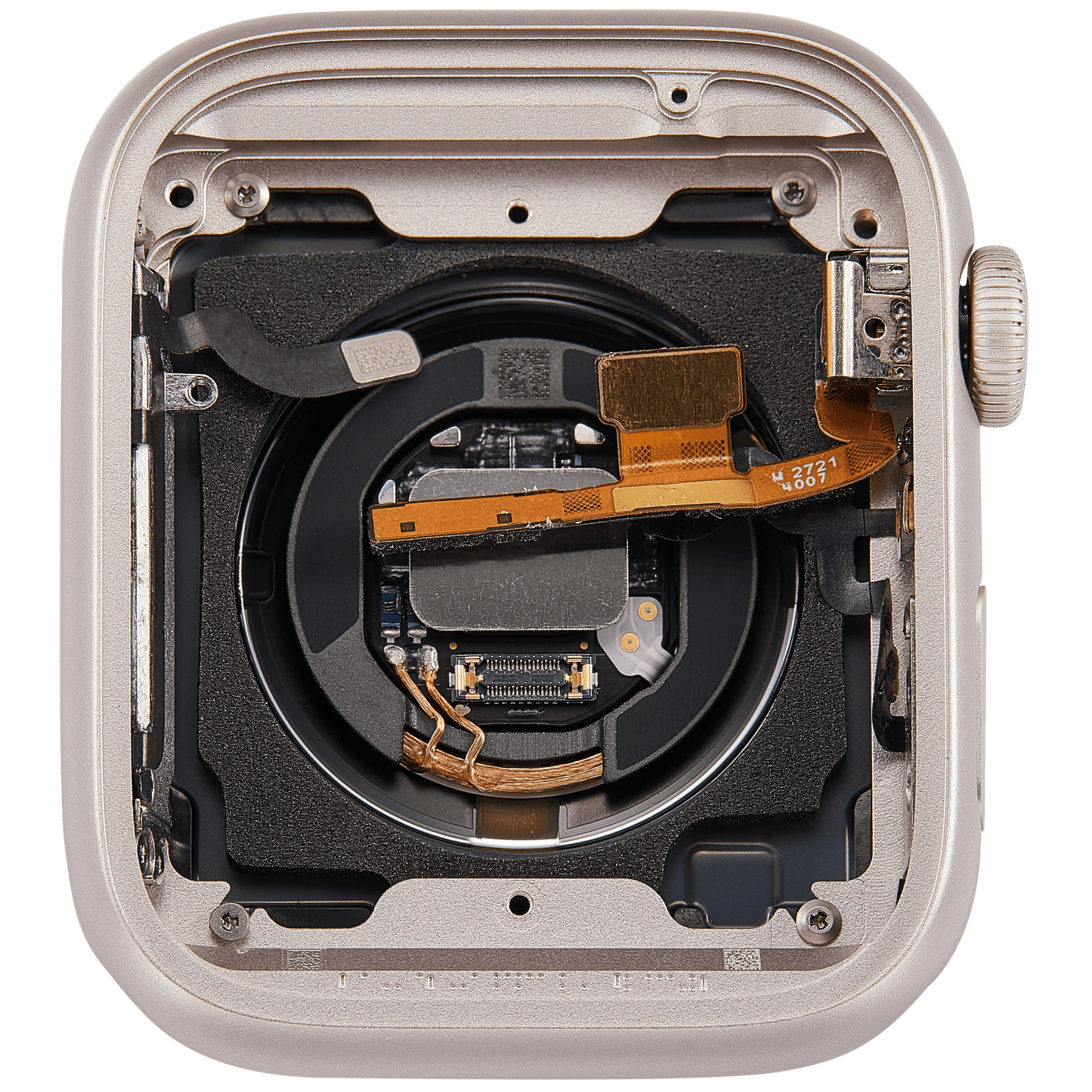 Housing Assembly Compatible For Watch Series 9 (45MM) (Used OEM Pull: Grade A) (GPS Version) (Aluminum / Starlight)
