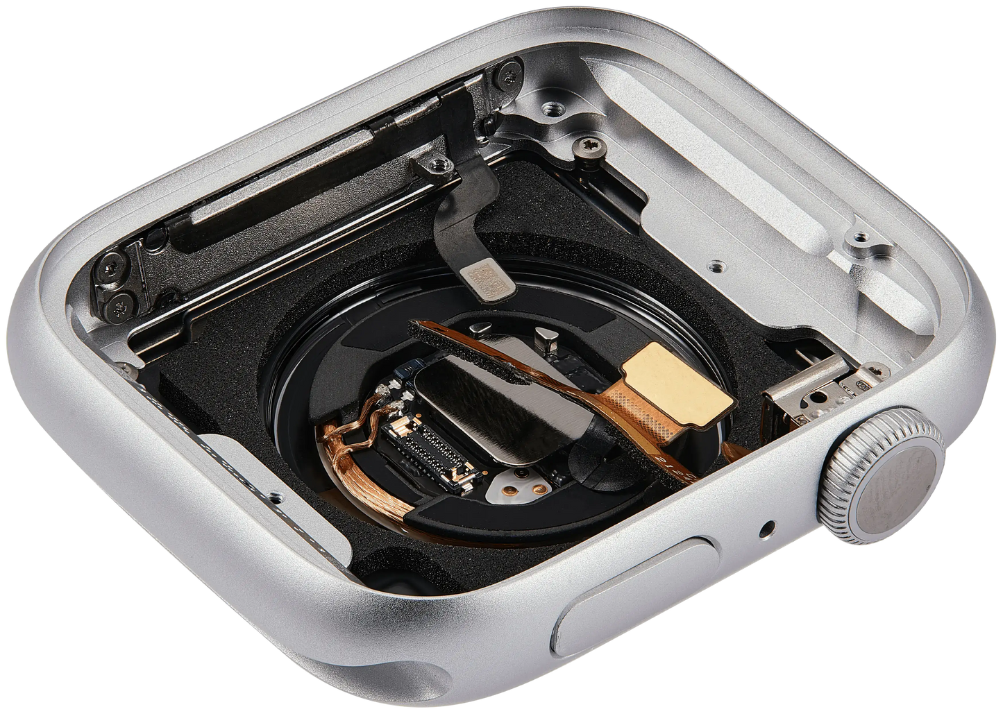 Housing Assembly Compatible For Watch Series 9 (45MM) (Used OEM Pull: Grade A) (GPS Version) (Aluminum / Silver)