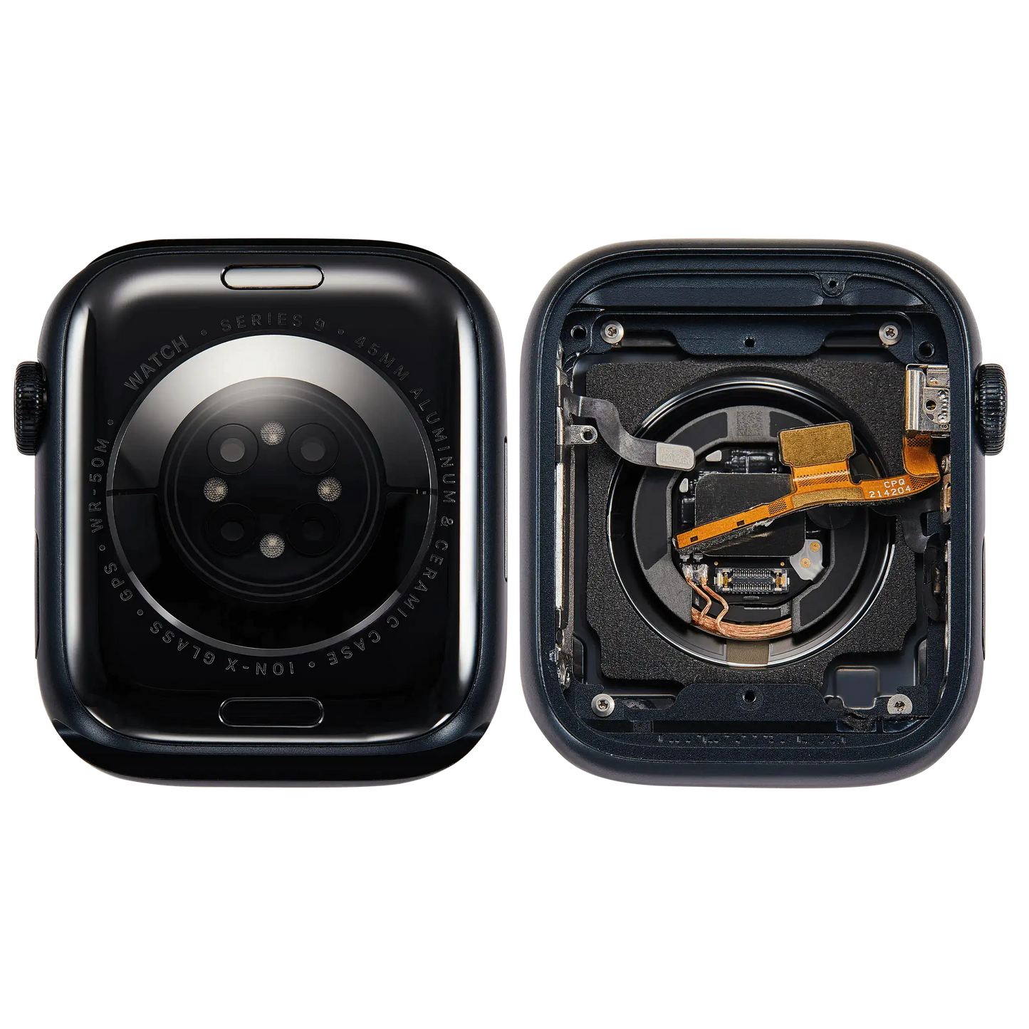 Housing Assembly Compatible For Watch Series 9 (45MM) (Used OEM Pull: Grade A) (GPS Version) (Aluminum / Midnight)