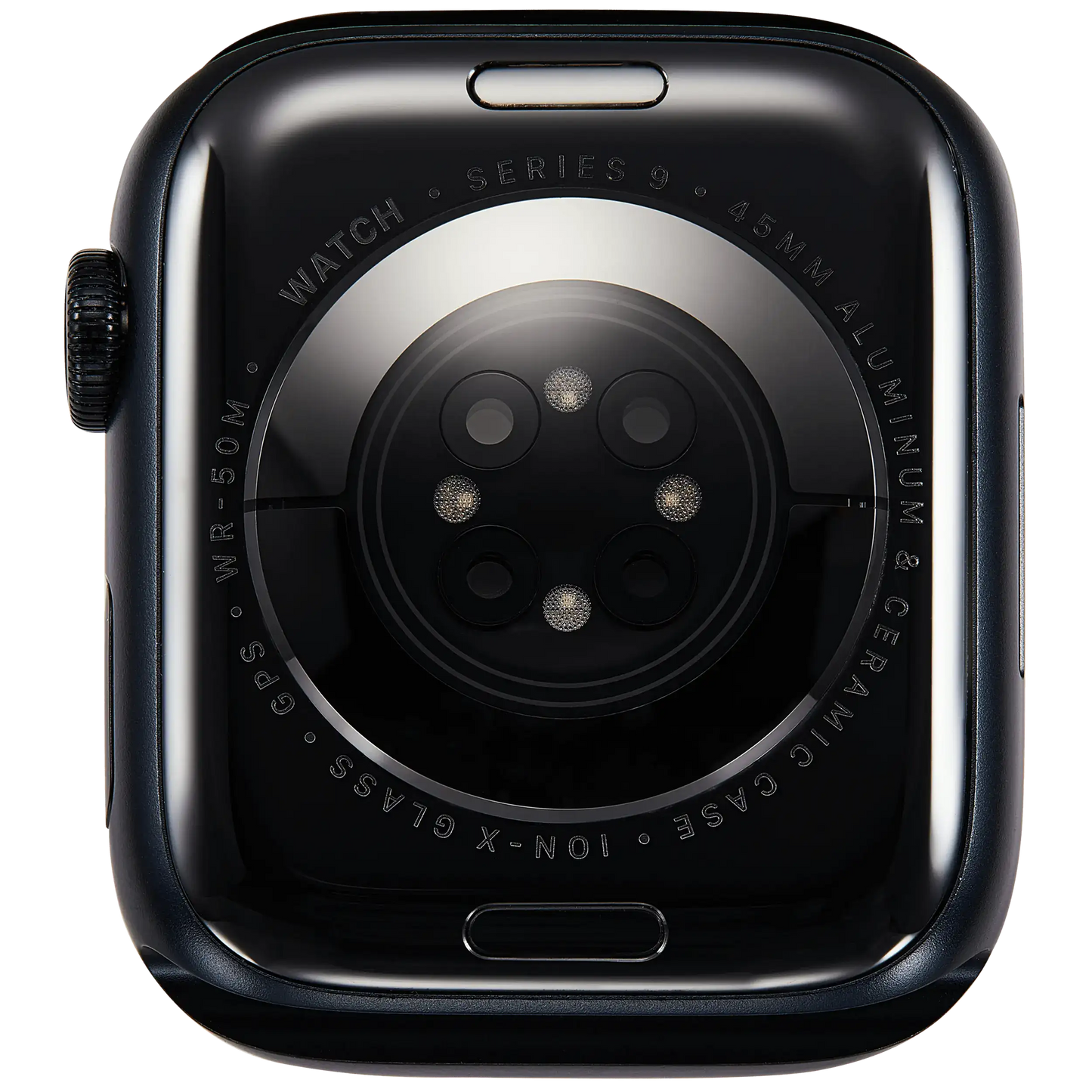 Housing Assembly Compatible For Watch Series 9 (45MM) (Used OEM Pull: Grade A) (GPS Version) (Aluminum / Midnight)