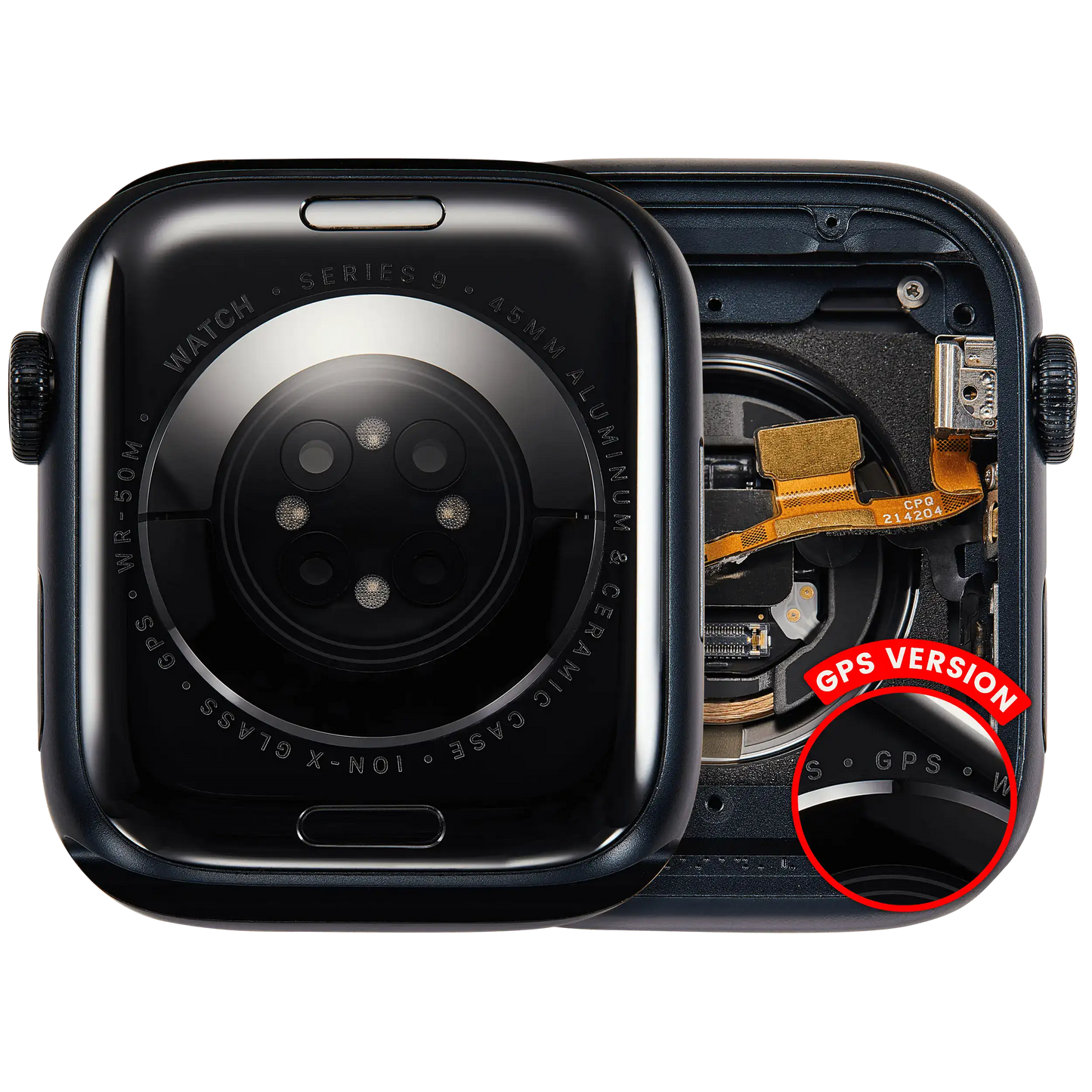 Housing Assembly Compatible For Watch Series 9 (45MM) (Used OEM Pull: Grade A) (GPS Version) (Aluminum / Midnight)