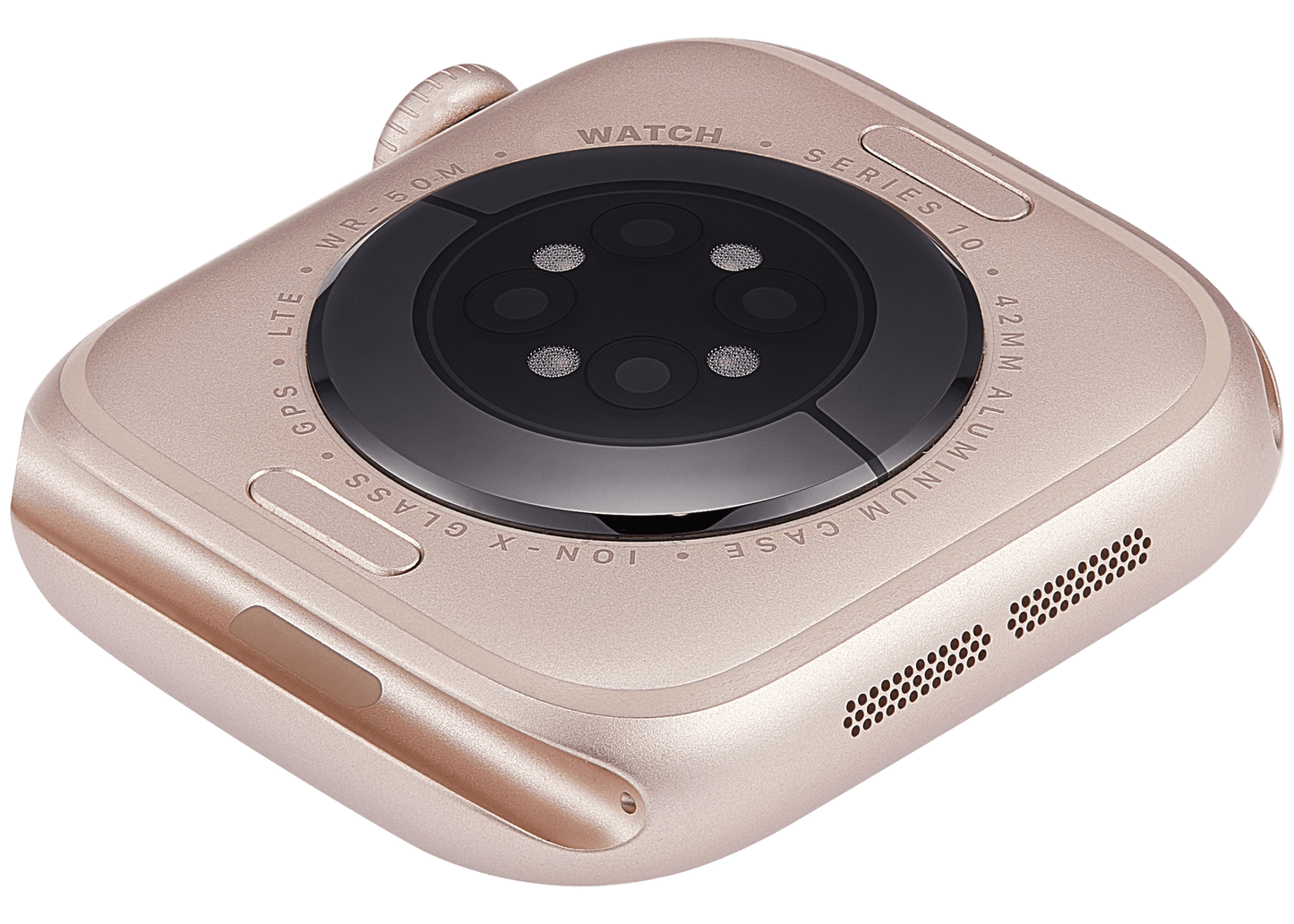Housing Assembly Compatible For Watch Series 10 (42MM) (Used OEM Pull: Grade A) (Cellular Version) (Aluminum / Rose Gold)