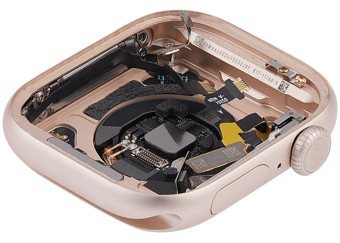 Housing Assembly Compatible For Watch Series 10 (42MM) (Used OEM Pull: Grade A) (Cellular Version) (Aluminum / Rose Gold)