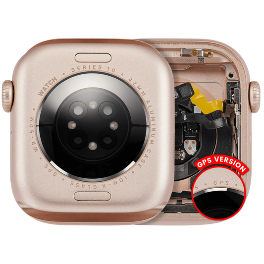 Housing Assembly Compatible For Watch Series 10 (42MM) (Used OEM Pull: Grade A) (GPS Version) (Aluminum / Rose Gold)