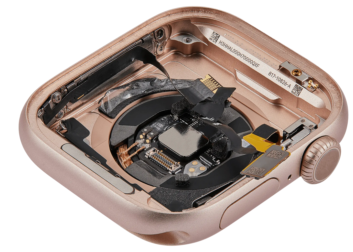 Housing Assembly Compatible For Watch Series 10 (42MM) (Used OEM Pull: Grade A) (GPS Version) (Aluminum / Rose Gold)