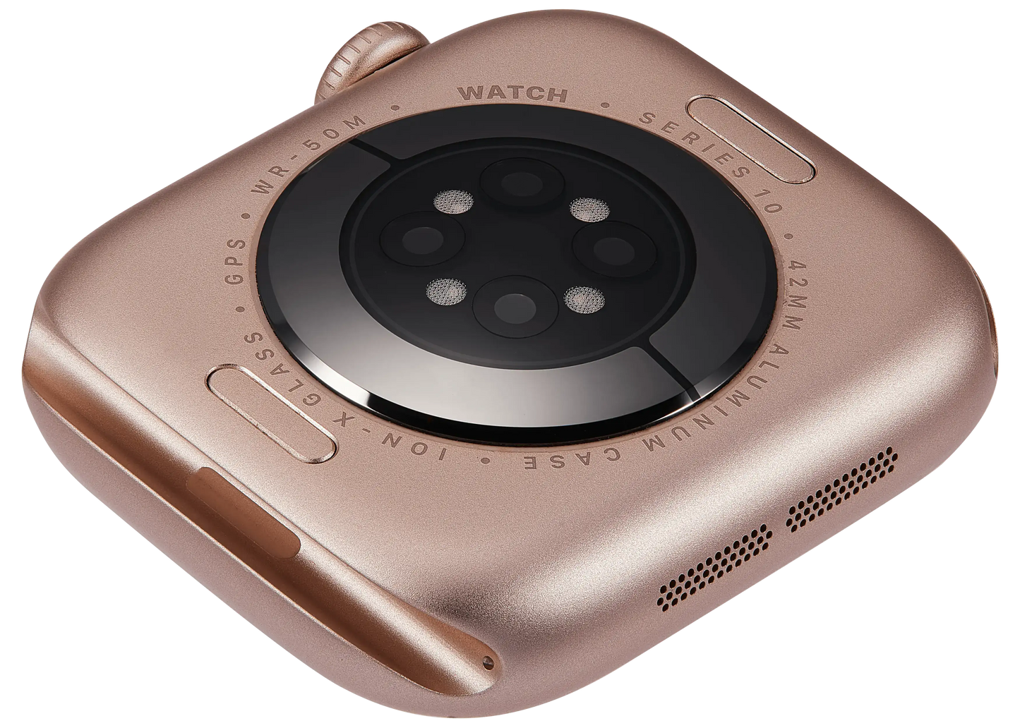 Housing Assembly Compatible For Watch Series 10 (42MM) (Used OEM Pull: Grade A) (GPS Version) (Aluminum / Rose Gold)