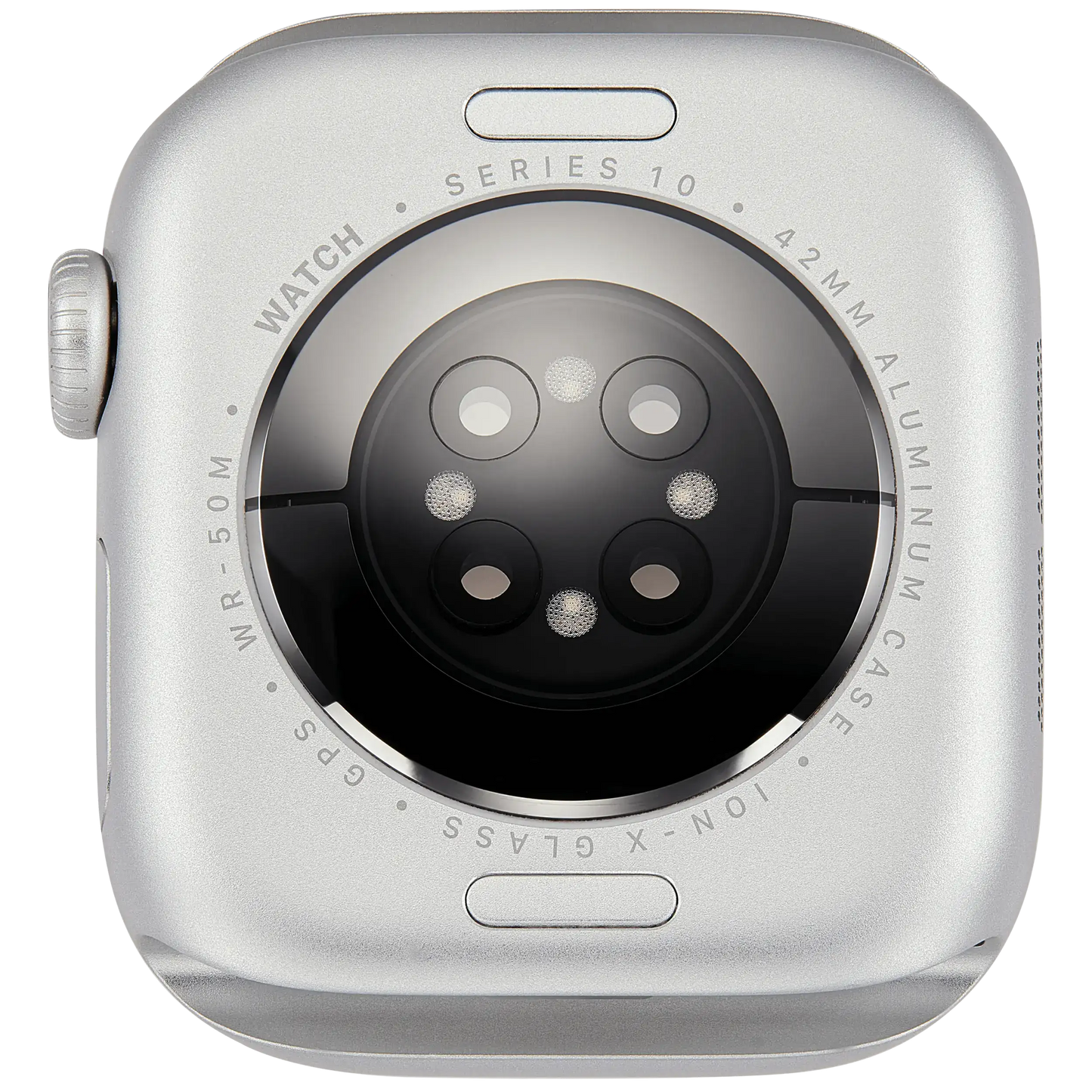 Housing Assembly Compatible For Watch Series 10 (42MM) (Used OEM Pull: Grade A) (GPS Version) (Aluminum / Silver)