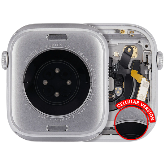 Housing Assembly Compatible For Watch Series 10 (46MM) (Used OEM Pull: Grade A) (Cellular Version) (Aluminum / Silver)