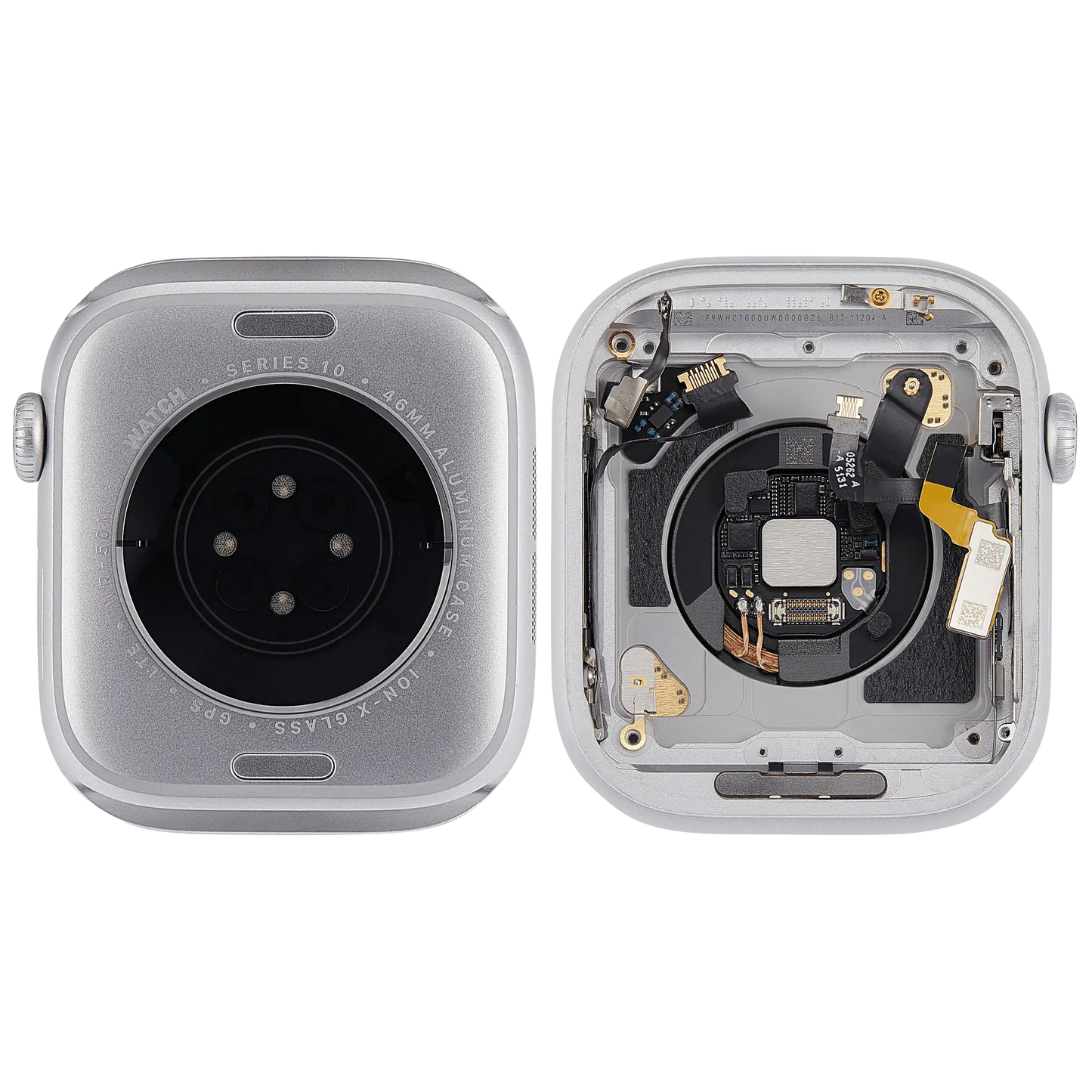 Housing Assembly Compatible For Watch Series 10 (46MM) (Used OEM Pull: Grade A) (Cellular Version) (Aluminum / Silver)