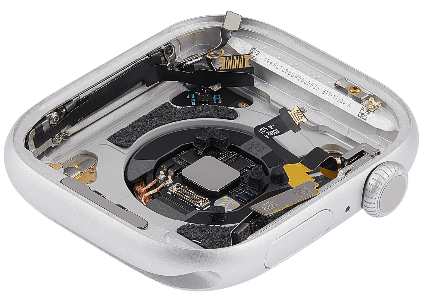 Housing Assembly Compatible For Watch Series 10 (46MM) (Used OEM Pull: Grade A) (Cellular Version) (Aluminum / Silver)