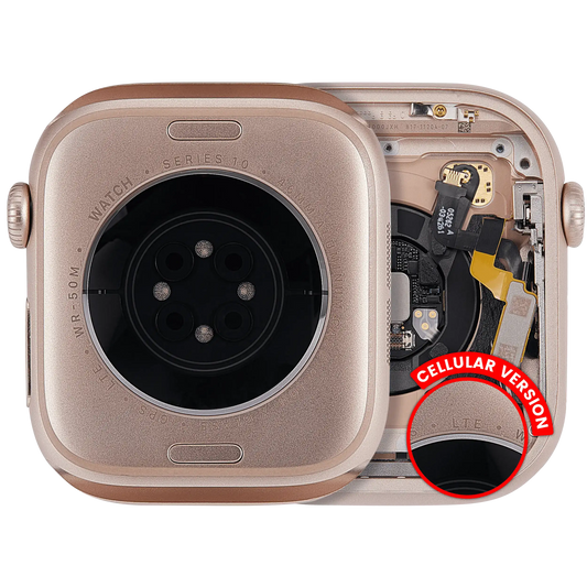 Housing Assembly Compatible For Watch Series 10 (46MM) (Used OEM Pull: Grade A) (Cellular Version) (Aluminum / Rose Gold)
