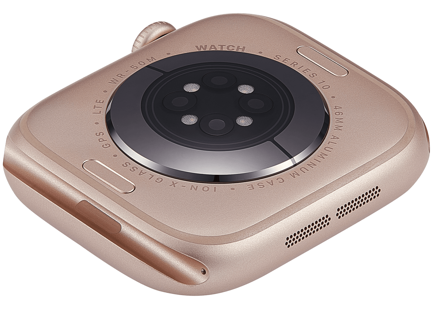 Housing Assembly Compatible For Watch Series 10 (46MM) (Used OEM Pull: Grade A) (Cellular Version) (Aluminum / Rose Gold)