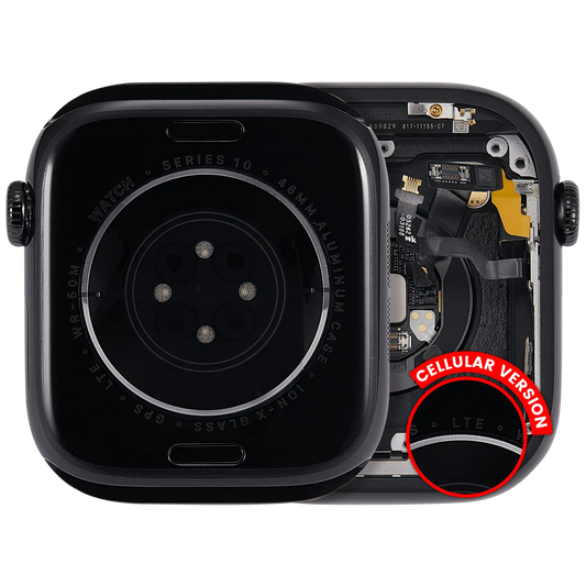 Housing Assembly Compatible For Watch Series 10 (46MM) (Used OEM Pull: Grade A) (Cellular Version) (Aluminum / Jet Black)