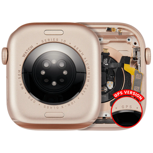 Housing Assembly Compatible For Watch Series 10 (46MM) (Used OEM Pull: Grade A) (GPS Version) (Aluminum / Rose Gold)