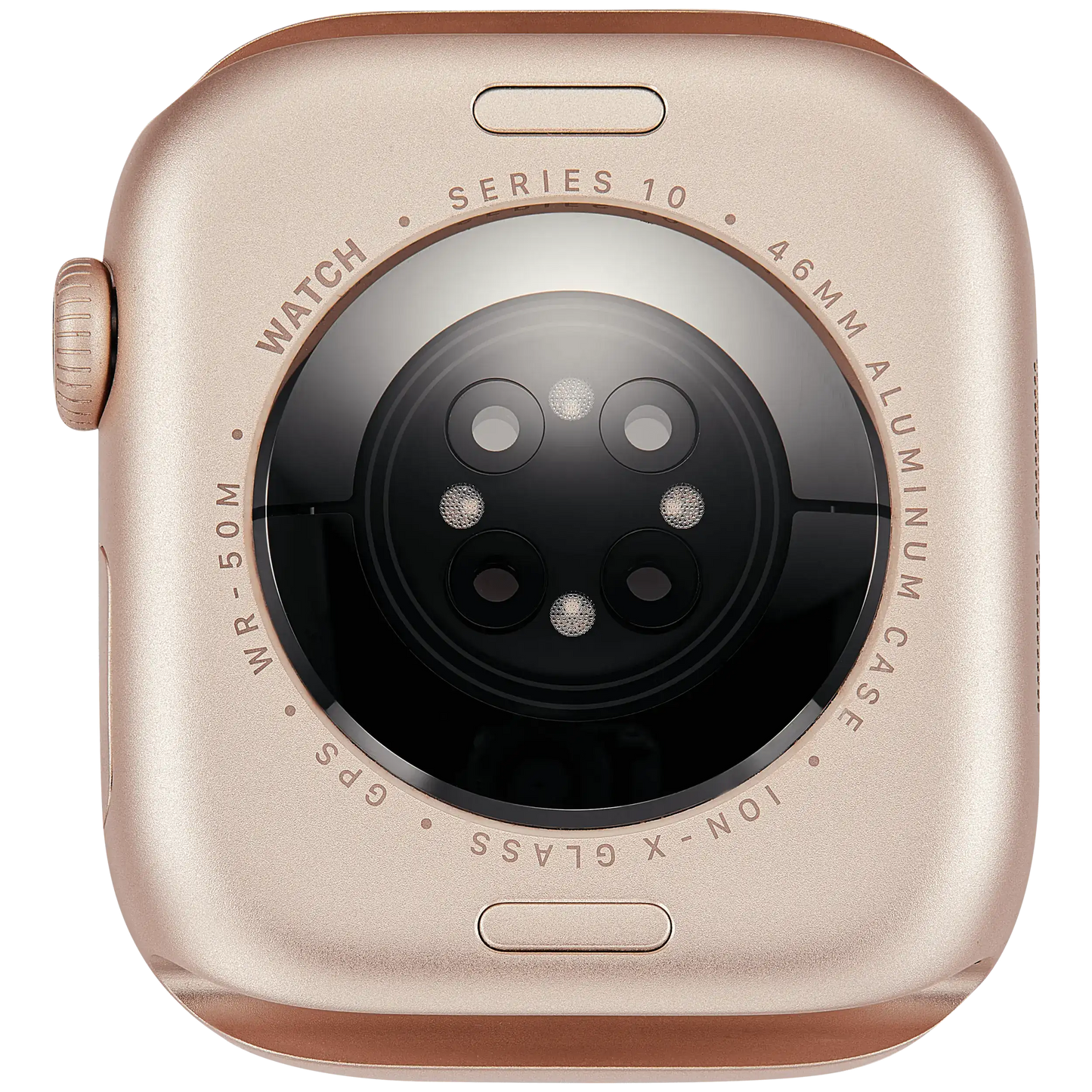 Housing Assembly Compatible For Watch Series 10 (46MM) (Used OEM Pull: Grade A) (GPS Version) (Aluminum / Rose Gold)
